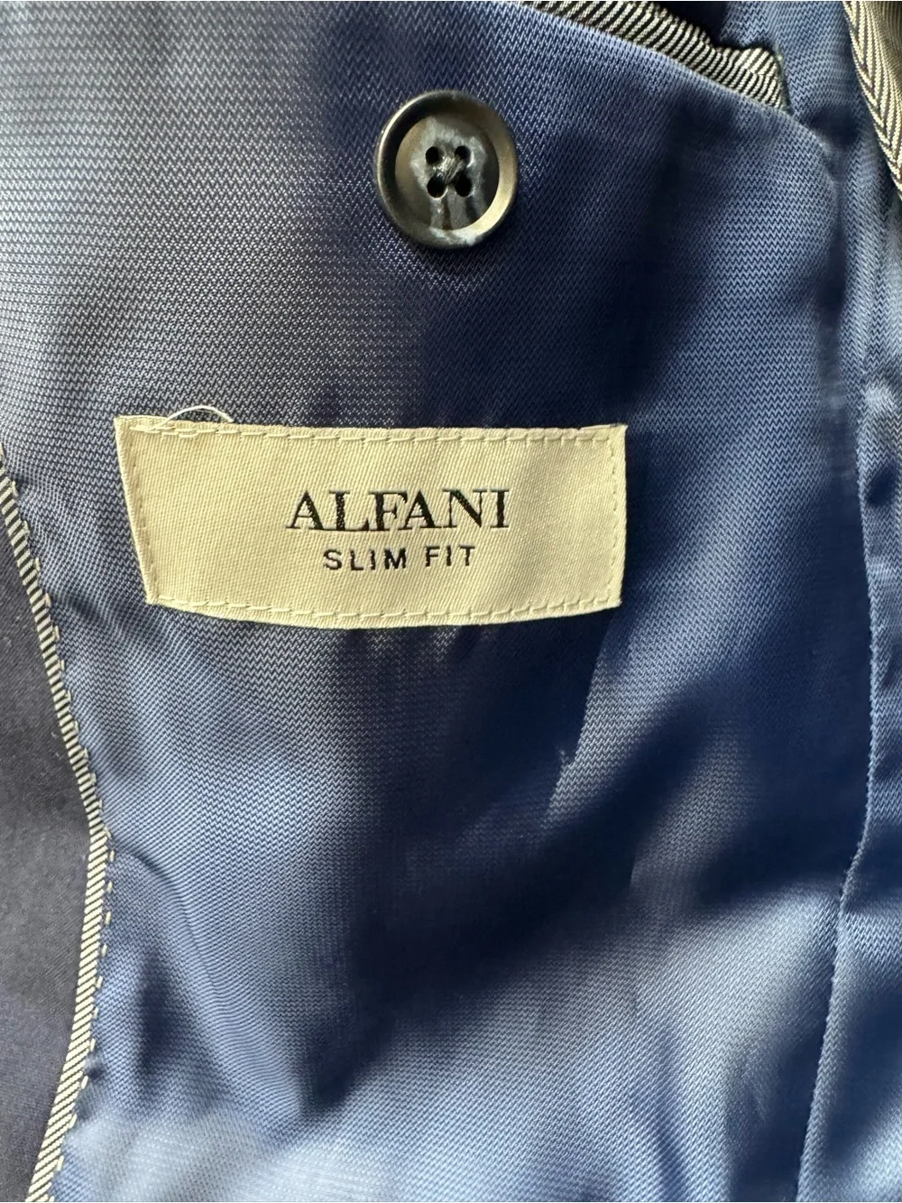 Alfani Slim Fit Navy Blue Blazer - Size 38L